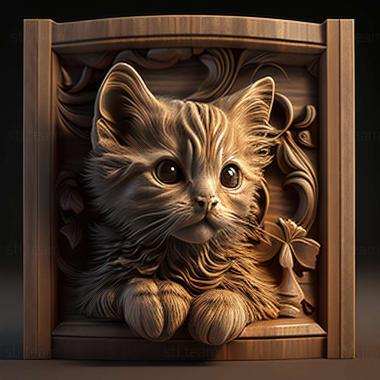 3D model kitty (STL)